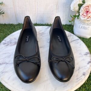 PAUL GREEN Ursula Ballet Flat  women Black Leather size UK 6 US 8.5 $ 398 New